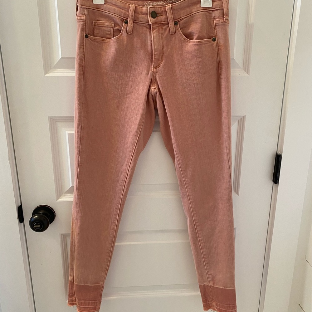 Universal threads pink denim jeans